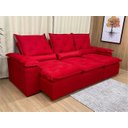 Ver imagem 2 de Sofá 5 Lugares Retrátil e Reclinável 2,70 Metros Alpoim Estofados Vermelho 203 Athenas