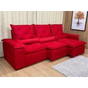 Ver imagem 3 de Sofá 5 Lugares Retrátil e Reclinável 2,70 Metros Alpoim Estofados Vermelho 203 Athenas