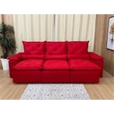 Ver mais imagens de Sofá 5 Lugares Retrátil e Reclinável 2,70 Metros Alpoim Estofados Vermelho 203 Athenas
