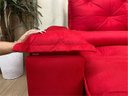 Ver imagem 6 de Sofá 5 Lugares Retrátil e Reclinável 2,70 Metros Alpoim Estofados Vermelho 203 Athenas