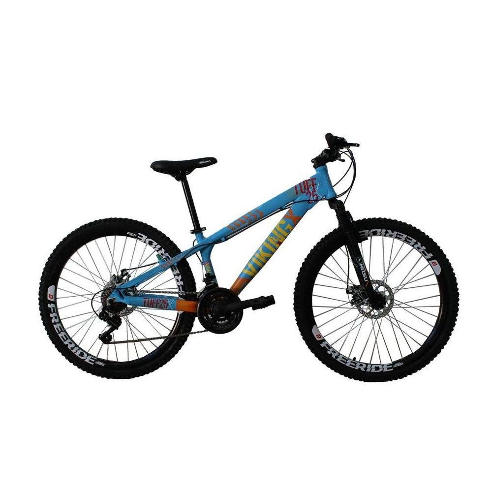 Bicicleta Freeride Aro 26 21 Velocidades Viking X Tuff25/30 Azul