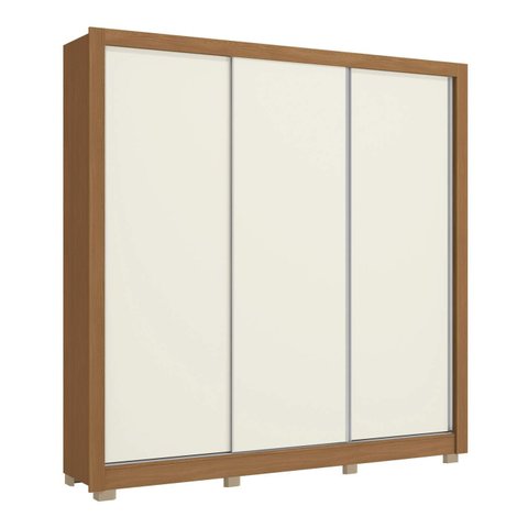 Guarda Roupa Roupeiro Casal com 3 Portas de Correr e 2 Gavetas Cb03m570 Kappesberg