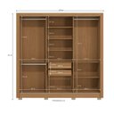 Ver imagem 3 de Guarda Roupa Roupeiro Casal com 3 Portas de Correr e 2 Gavetas Cb03m570 Kappesberg