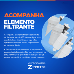 Bebedouro Industrial 100 Litros em Inox 220v Acqua Gelata 2 Torneiras Pre100 Purificador com Filtro - 5