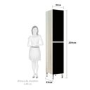 Ver imagem 2 de Paneleiro 40Cm 2 Portas Lis Legno Crema Com Preto Tx