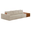 Ver imagem 1 de Sofá Ilha 3 Lugares Living 372cm Modulado Lary Bouclê K01 Cor Bege