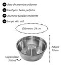 Ver imagem 3 de Forma Bolo Padaria Torta Pudim Alumínio Furo com Canudo 24cm
