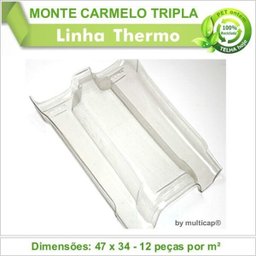 Telha PET Monte Carmelo Tripla 241 Kit 3 telha(s) - 2