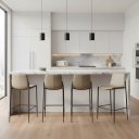Ver imagem 1 de Kit 4 Banquetas Estofadas Eulalia Rivatti