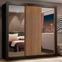 Ver imagem 1 de Guarda-roupa Casal Madesa Lyon Plus 3 Portas de Correr com Espelhos 4 Gavetas