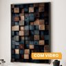 Quadro Decorativo Contemporâneo Blocos Tons Terrosos 1 Tela 60x90 para Quarto Hall - 4
