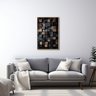 Quadro Decorativo Contemporâneo Blocos Tons Terrosos 1 Tela 60x90 para Quarto Hall - 1