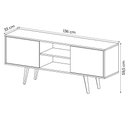 Ver imagem 6 de Rack Bancada para Tv até 65 R1464 Natural