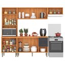 Ver imagem 6 de Cozinha Compacta 6 Portas 198cm X 240cm Malu