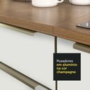 Ver imagem 4 de Kit com 2 Balcões de Cozinha Madesa Lux 4 Portas 3 Gavetas (Sem Tampo e Pia) Rustic/Branco Veludo