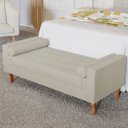 Ver imagem 2 de Recamier Baú Félix Solteiro 195 cm Suede - Doce Sonho Móveis ML/R1/FELIX/195/B/S Bege