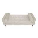 Ver imagem 3 de Recamier Baú Félix Solteiro 195 cm Suede - Doce Sonho Móveis ML/R1/FELIX/195/B/S Bege