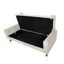 Ver imagem 4 de Recamier Baú Félix Solteiro 195 cm Suede - Doce Sonho Móveis ML/R1/FELIX/195/B/S Bege