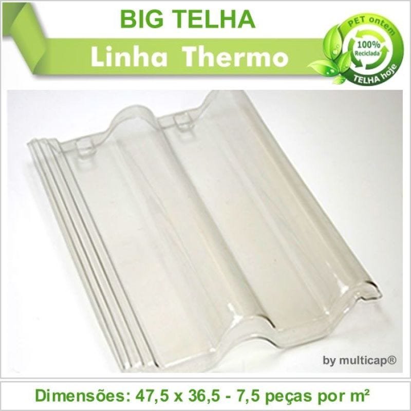 Telha PET Big Telha 392 Kit 21 Telha(s) - 2