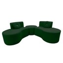 Ver imagem 5 de Sofá Modular Orgânico Monterrey 260cm + Puff Suede Verde