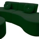 Ver mais imagens de Sofá Modular Orgânico Monterrey 260cm + Puff Suede Verde