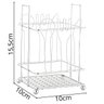 Porta Talheres Prata em Metal 15,5x10x10cm - Metal Click - 2