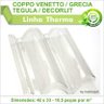 Telha PET Coppo Venetto Grecia Decorlit Tegula 290 Kit 3 Telha(s) - 2