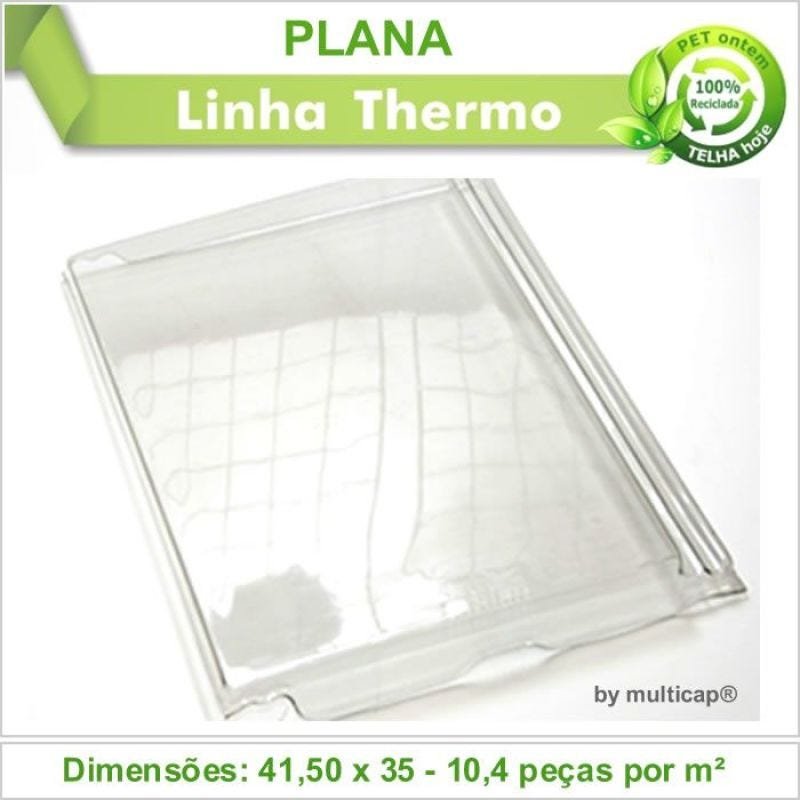 Telha PET Plana 447 Kit 10 telha(s) - 2