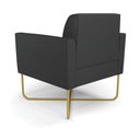 Ver imagem 5 de Poltrona Base X Industrial Dourado Marisa Corino D03 - D'Rossi
