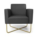 Ver imagem 3 de Poltrona Base X Industrial Dourado Marisa Corino D03 - D'Rossi