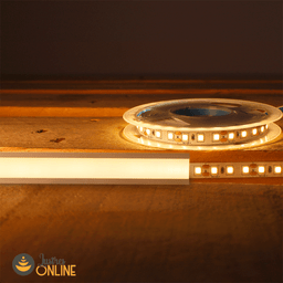 Fita Led 2835 3000k 12v Rolo 5m 240 Leds/m 10mm para Perfil Metálico - 4
