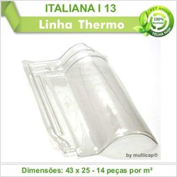 Telha PET Italiana I 13 321 Kit 14 telha(s) - 2
