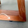Mesa de Jantar Luna Tampo Retangular Off White 1,40 M com Base em Madeira - 6