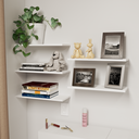 Ver imagem 1 de Kit 05 Prateleiras Suspensa Multiuso 50 C/ Suporte Invisível