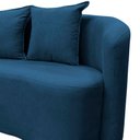 Ver mais imagens de Sofá Decorativo Montreal 150cm Orgânico Bouclé Azul Marinho