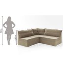 Ver imagem 5 de Sofá de Canto 5 Lugares Renaut Suede Capuccino Mamflex