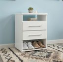 Ver imagem 1 de Mini Cômoda com 2 Nichos Multiuso e 2 Gavetas Branco