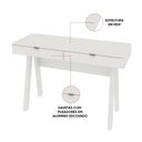 Ver imagem 4 de Mesa Computador para Escritório 120cm 2 Gavetas Eliana T02-D'Rossi