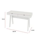 Ver imagem 3 de Mesa Computador para Escritório 120cm 2 Gavetas Eliana T02-D'Rossi