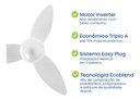 Ver imagem 5 de Ventilador de Teto com Controle Remoto Silencioso Inverter Ventisol