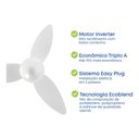 Ver imagem 5 de Ventilador de Teto com Controle Remoto Silencioso Inverter Ventisol