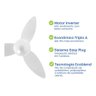 Ventilador de Teto com Controle Remoto Silencioso Inverter Ventisol - 5