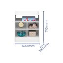 Ver imagem 4 de Mesa de Cabeceira Infantil 1 Porta 2 Peças Amore Branco - Qmovi