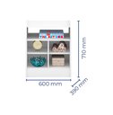 Ver imagem 4 de Mesa de Cabeceira Infantil 1 Porta 2 Peças Amore Branco - Qmovi