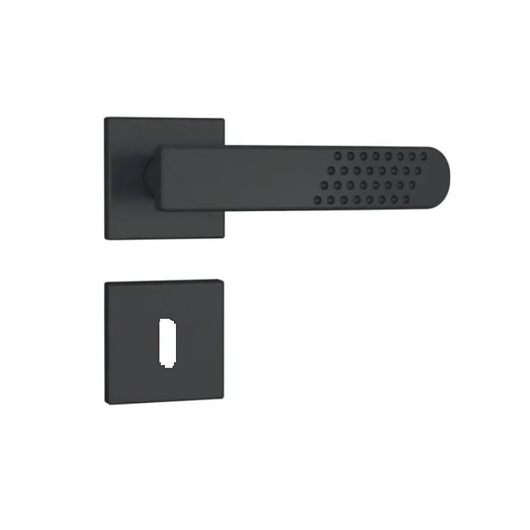 Fechadura Stam 813/21 Interna Roseta Quadrada Rq1 Preto
