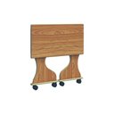 Ver imagem 1 de Mesa para Computador Dobrável Rodízios Freijó