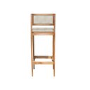 Ver imagem 5 de Kit 4 Banquetas Assento Encosto Estofado em Linho Hellen:mel com Linho Cru