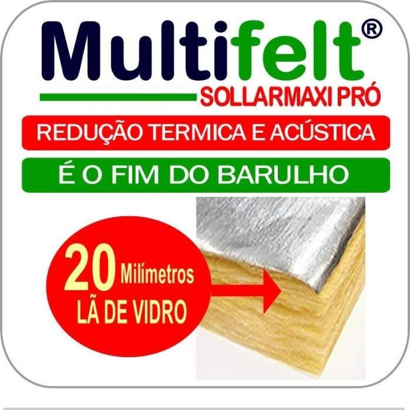 Manta Termica e Acústica Lã de Vidro 20 mm SolarMaxxi (30 m²) + Fita - 3