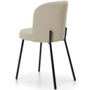 Ver imagem 7 de Kit 2 Cadeiras Sala de Jantar Estofada Gavi L02 Linho Bege Escuro - Lyam Decor