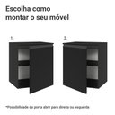 Ver imagem 4 de Balcão de Cozinha 60 Cm 1 Porta Suspenso Preto Nice Madesa Preto